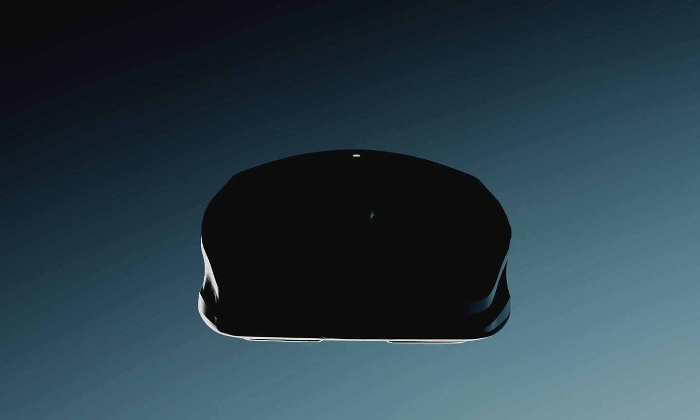 Logitech MX Anywhere 2S de frente en silueta, imagen del reel del estudio